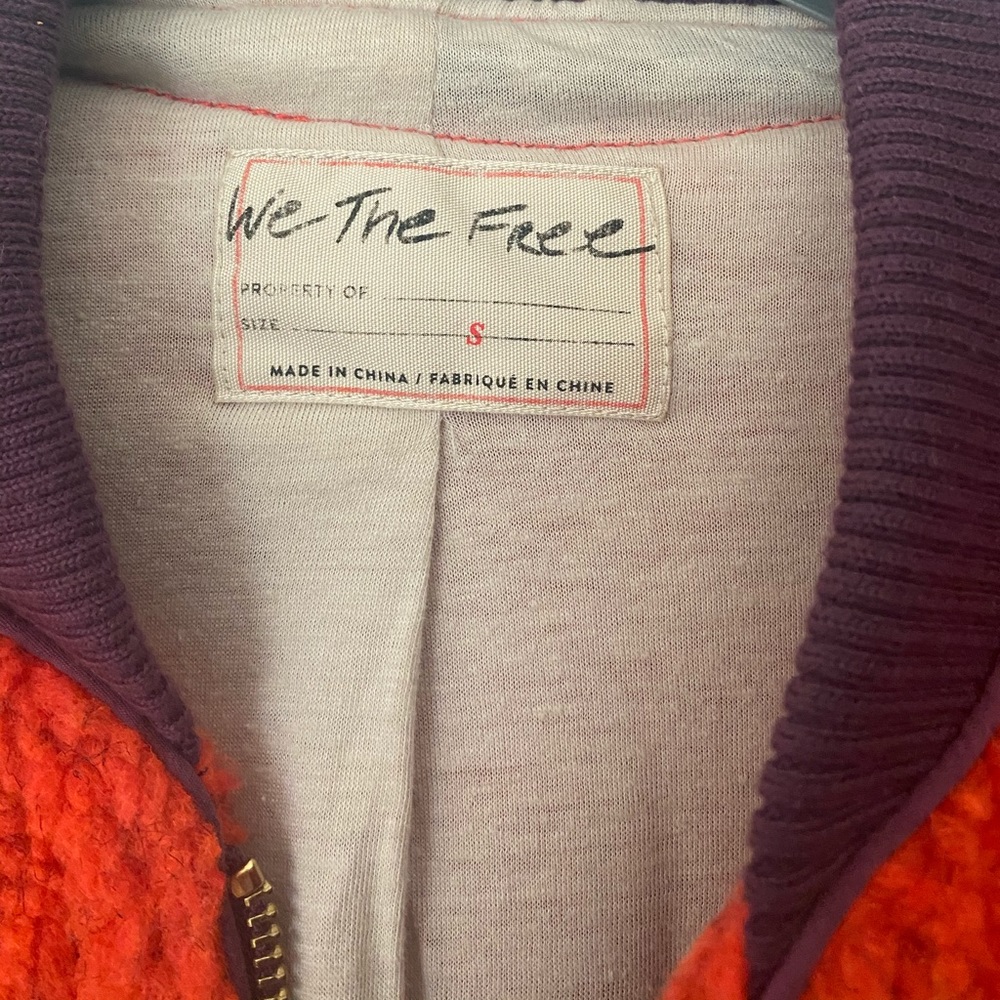 Free people fleece two tone jacket - Picture 2 of 3